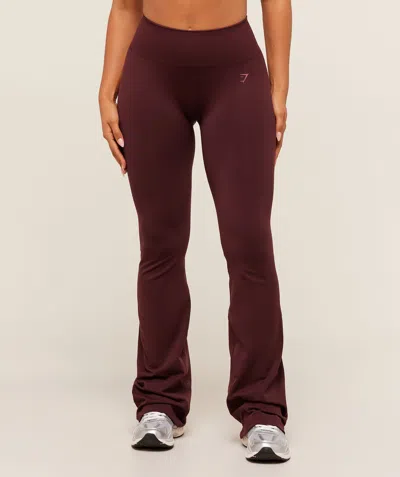 Gymshark Soft Sculpt Flared Leggings In Red