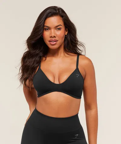 Gymshark Soft Sculpt V-neck Sports Bra In Black