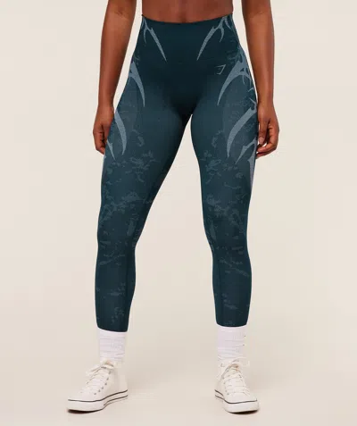 Gymshark Storm Seamless Leggings In Blue