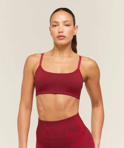 Gymshark Storm Seamless Sports Bra In Red