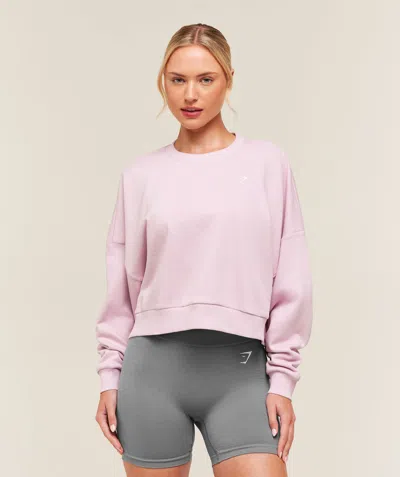 Gymshark Training Oversized Boxy Sweatshirt In Pink
