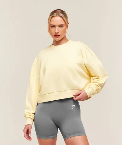 Gymshark Training Oversized Boxy Sweatshirt In Yellow
