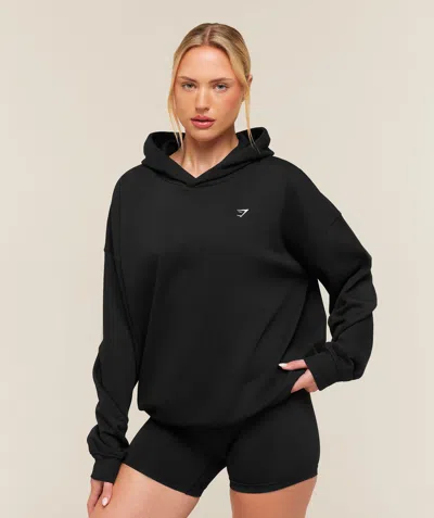 Gymshark Training Oversized Fleece Hoodie In Black