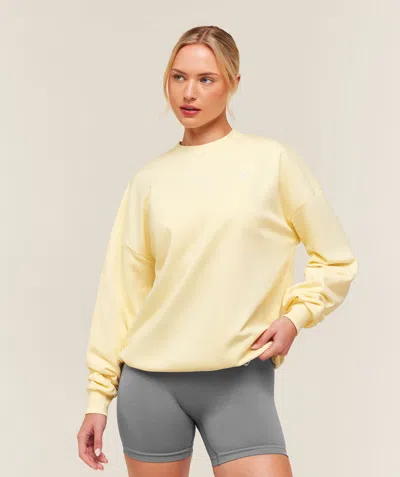 Gymshark Training Oversized Fleece Sweatshirt In Yellow
