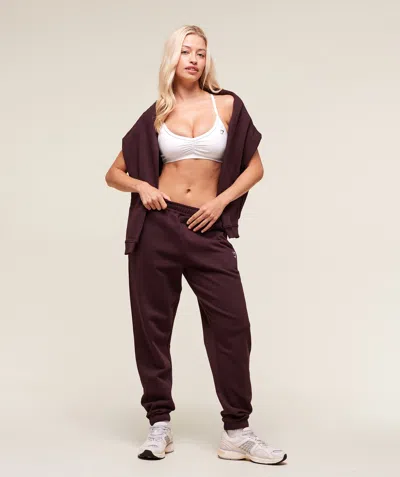 Gymshark Training Regular Fleece Joggers In Purple