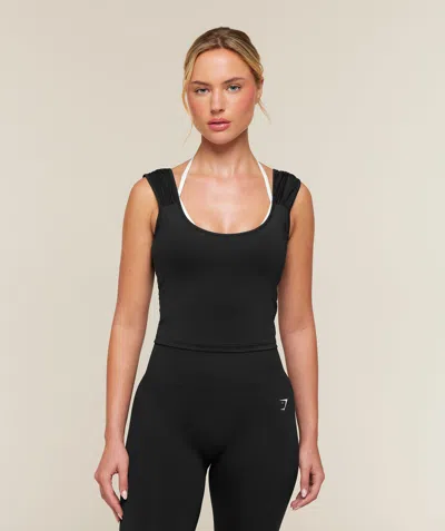 Gymshark Training Ruche Arm Tank In Black