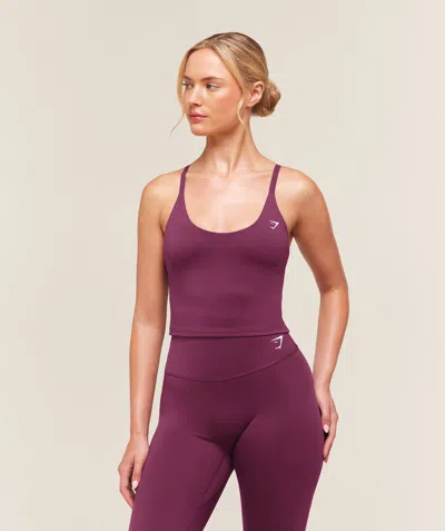 Gymshark Training Shelf Cami Tank In Purple