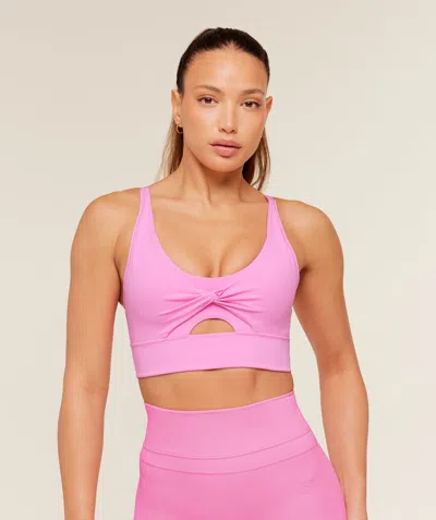 Gymshark Twist Front Sports Bra In Pink
