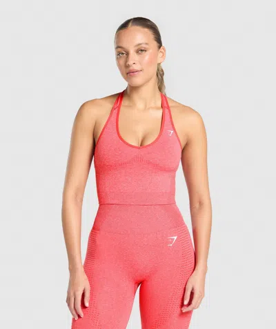 Gymshark Vital Halter Neck Tank With Shelf In Pink