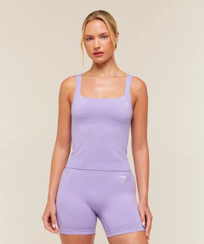 Gymshark Vital Seamless Tank With Shelf In Purple