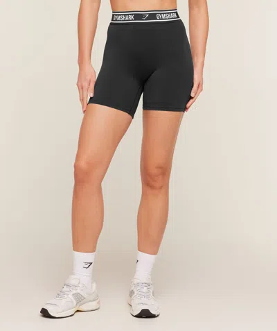 Gymshark Waistband Logo Shorts In Black