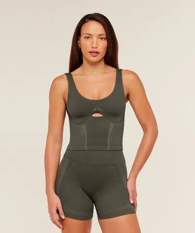 Gymshark Weekend Seamless Tank Top In Green