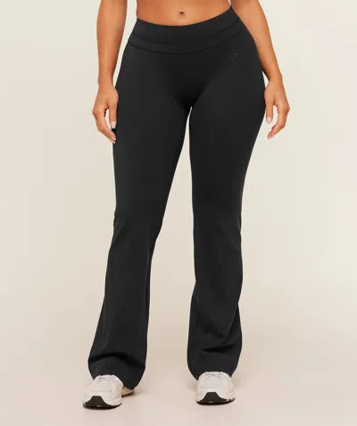 Gymshark Whitney Mid Rise Flared Legging In Black