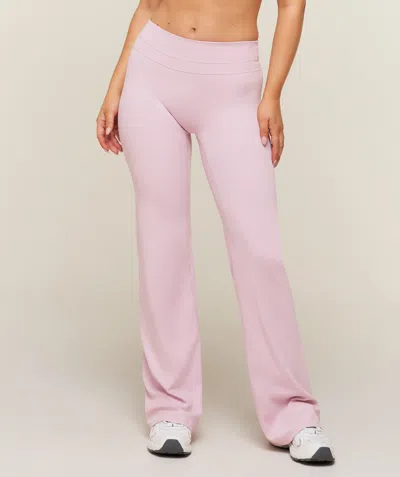 Gymshark Whitney Mid-rise Flare Leggings Short In Pink