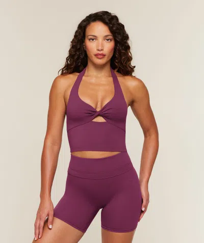 Gymshark Whitney Twist Front Shelf Tank In Purple
