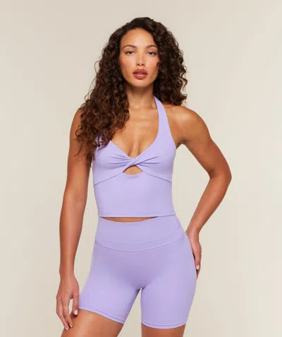 Gymshark Whitney Twist Front Shelf Tank In Purple