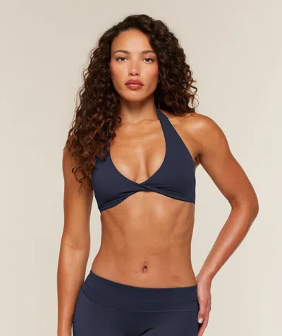 Gymshark Whitney Twist Sports Bra In Blue