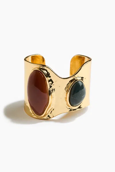 H&m Embellished Cuff Bracelet In Multi