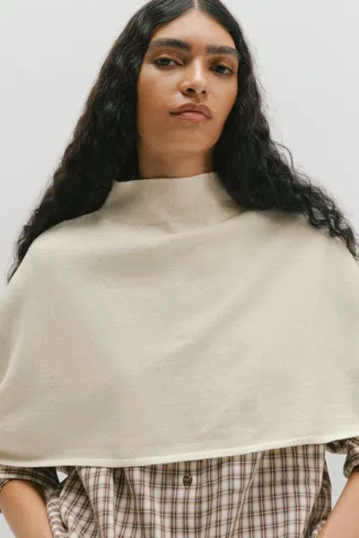 H&m Mock Turtleneck Cape In Neutral