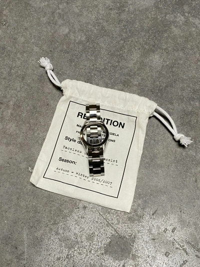 Pre-owned H&m X Maison Margiela Faceless Watch In Silver