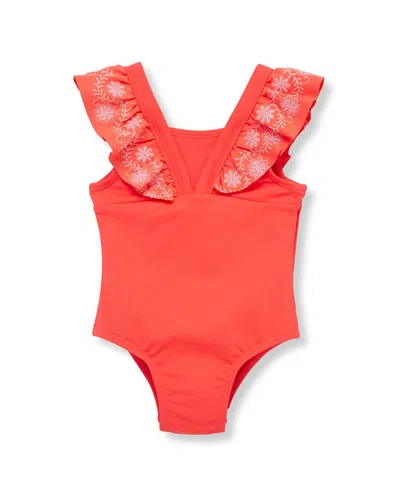 Habitual Embroidered Bella Swim In Orange