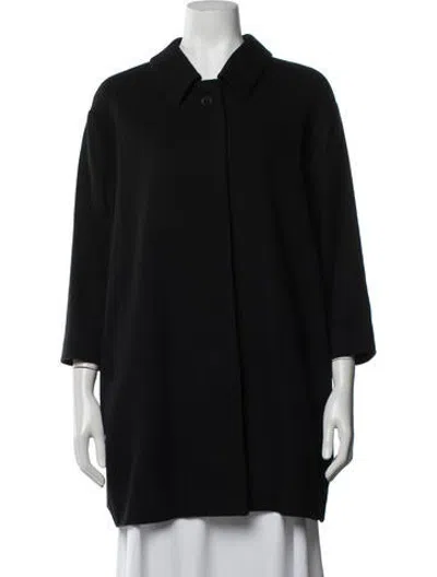 Pre-owned Hache Virgin Wool Coat In Black
