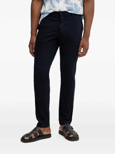 Hackett Button-fastening Trousers In Black