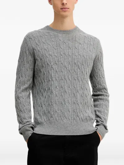 Hackett Crew-neck Sweater In Gray