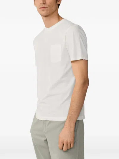 Hackett Garment-dyed Pocket T-shirt In White
