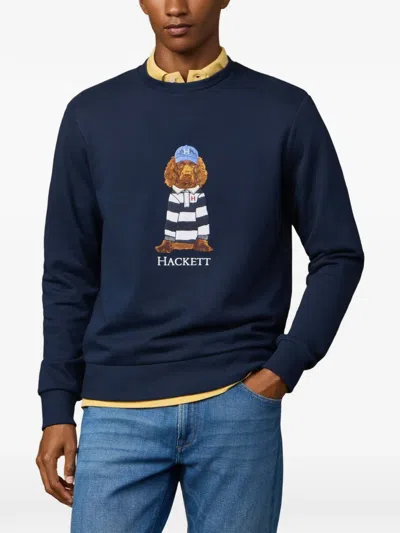 Hackett Harry Heritage Embroidered Sweatshirt In Blue