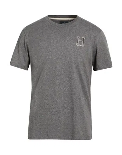 Hackett Heritage Man T-shirt Grey Size M Cotton In Gray