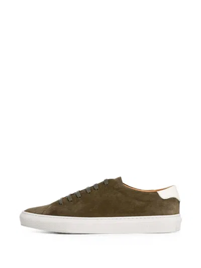 Hackett Idol Suede Sneakers In Green