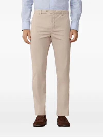 Hackett Kensington Slim-fit Trousers In Neutral