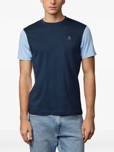 Hackett Logo-print T-shirt In Blue