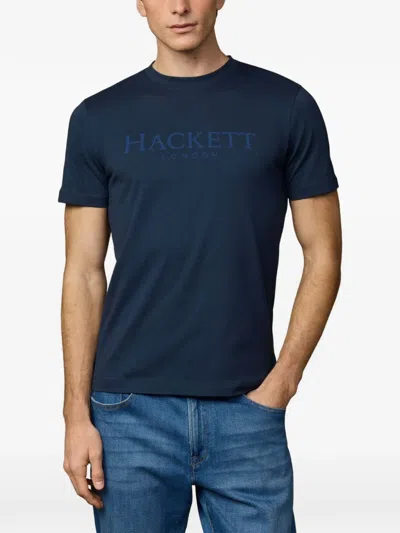Hackett Logo-print T-shirt In Blue