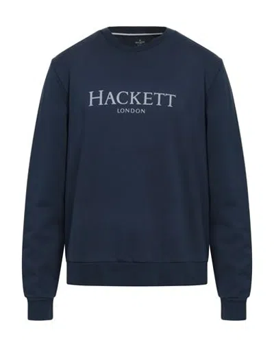 Hackett Man Sweatshirt Navy Blue Size L Cotton
