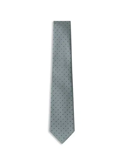 Hackett Mayfair Dot Twill Tie In Green