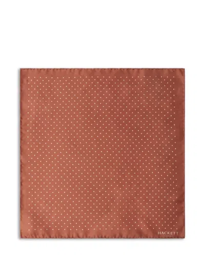 Hackett Mayfair Pocket Square In Brown