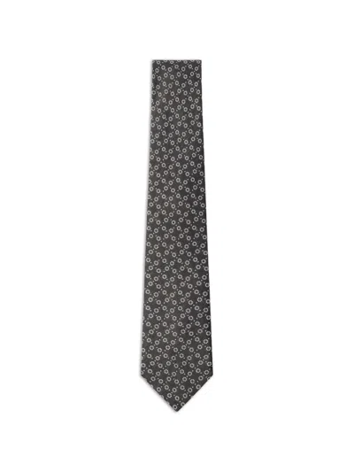 Hackett Natte Circle Dot Tie In Black