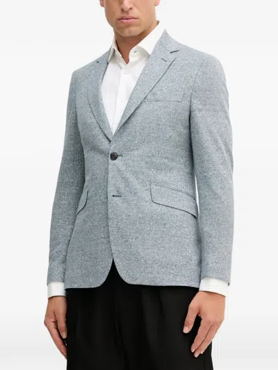 Hackett Notched-lapels Blazer In Blue