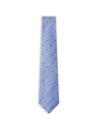 Hackett Polka-dot Twill Tie In Blue