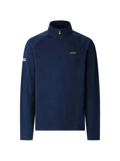Hackett Quarter-zip Sweatshirt In Blue