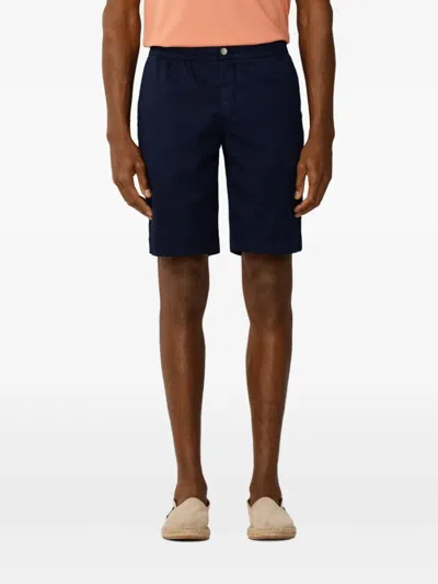 Hackett Regent Relaxed-fit Cotton Shorts In Blue
