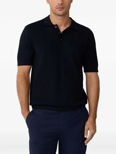 Hackett Short-sleeved Polo Shirt In Blue