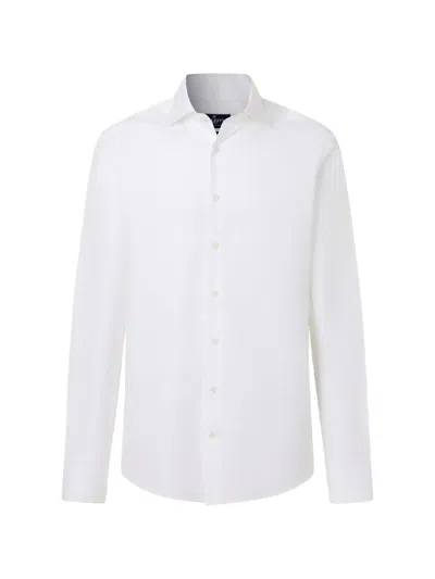 Hackett Tailored-fit Poplin Shirt In White