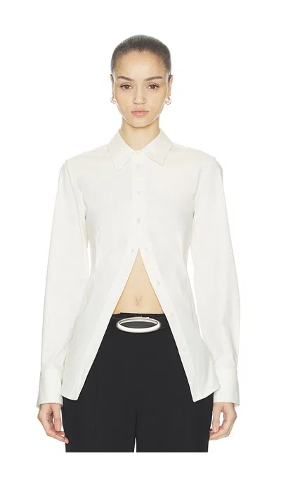 Haelo Cinch Back Shirt In White