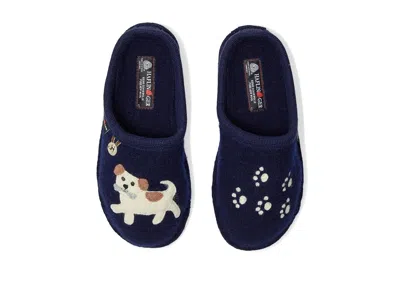Haflinger Fido Slippers Blue : Eu 39 (us In Multi