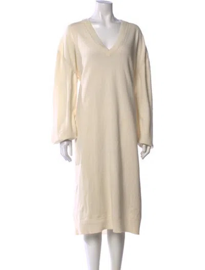 Pre-owned Haider Ackermann Cashmere V-neck Sweater In Neutrals