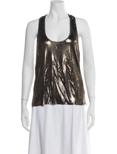 Pre-owned Haider Ackermann Vintage Scoop Neck Top In Multicolor
