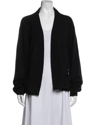Pre-owned Haider Ackermann Wool Open Front Sweater In Black